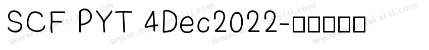 SCF PYT 4Dec2022字体转换